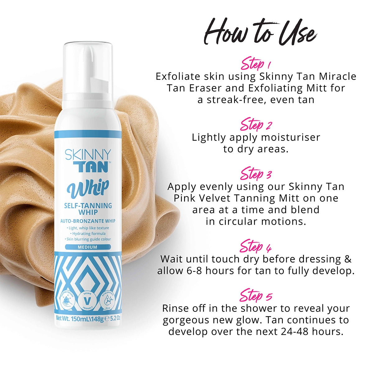 Self Tanning Whip 150ml